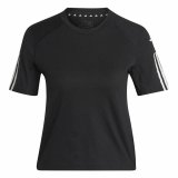 Kortrmet T-shirt til Kvinder Adidas Powerreact Sort #1