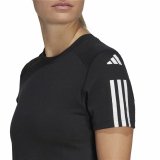 Kortrmet T-shirt til Kvinder Adidas Powerreact Sort #6