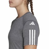 Kortrmet T-shirt til Kvinder Adidas 3 stripes Essentials Lysegr #4