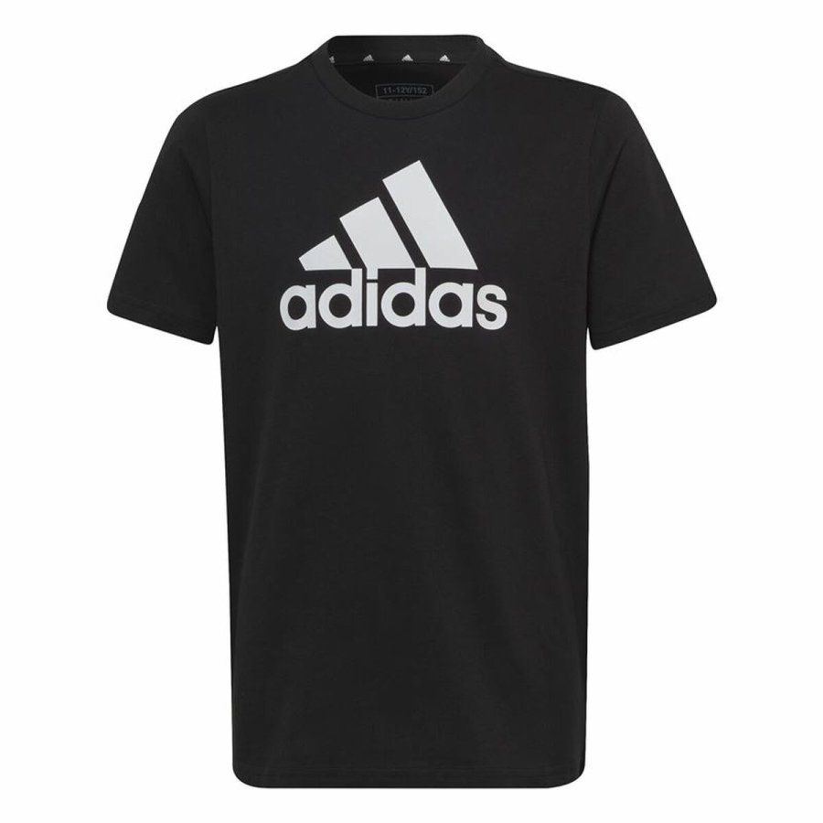 Brne Kortrmet T-shirt Adidas Big Logo Sort #1