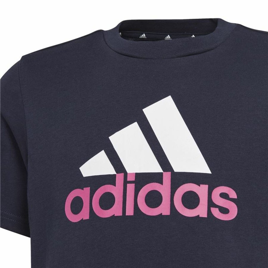 B�rne Kort�rmet T-shirt Adidas Essentials M�rkebl� #3