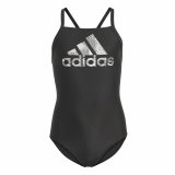 Badedragt til piger Adidas Big Logo Sort #1