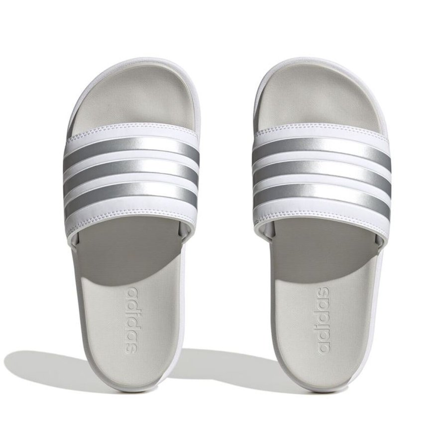 Klipklappere til damer Adidas Adilette Platform Hvid #4