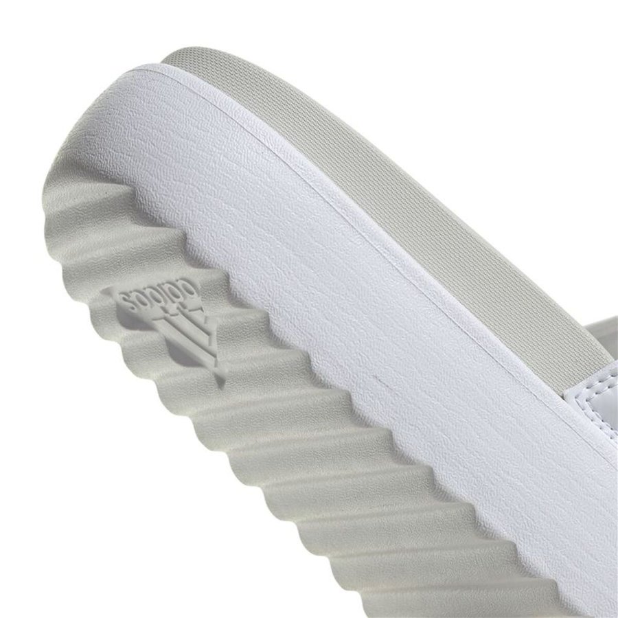 Klipklappere til damer Adidas Adilette Platform Hvid #7