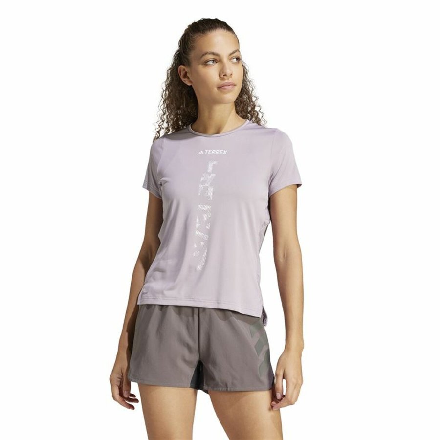Kortrmet T-shirt til Mnd Adidas Terrex Agravic Syren #2