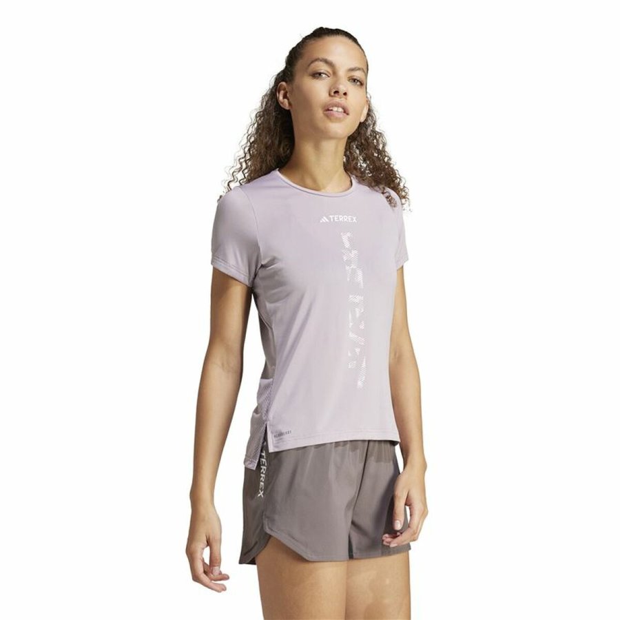 Kortrmet T-shirt til Mnd Adidas Terrex Agravic Syren #4