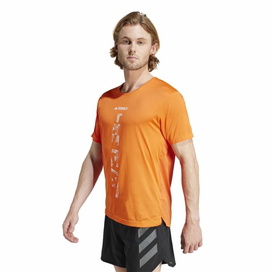 Kortrmet T-shirt til Mnd Adidas Agravic Terrex Orange #2