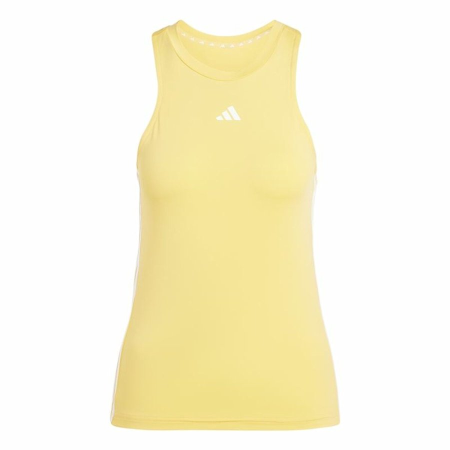 Sports Top til damer Adidas Essentials Tr-Es 3S Tk Gul #1