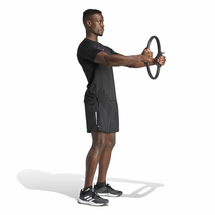 Kortrmet T-shirt til Mnd Adidas Essentials Gym+ Sort #2