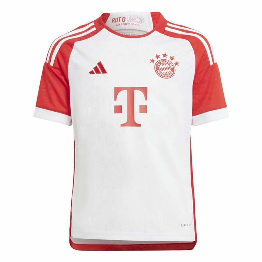 Kortrmet fodboldtrje til brn Adidas Fcb H Jsy Infantil (7-8 r) #1