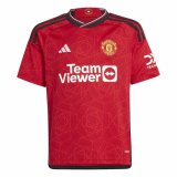 Kortrmet fodboldtrje til brn Adidas Manchester (7-8 r) #1