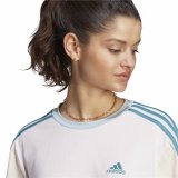 Kortrmet T-shirt til Kvinder Adidas 3S Cr Hvid #4