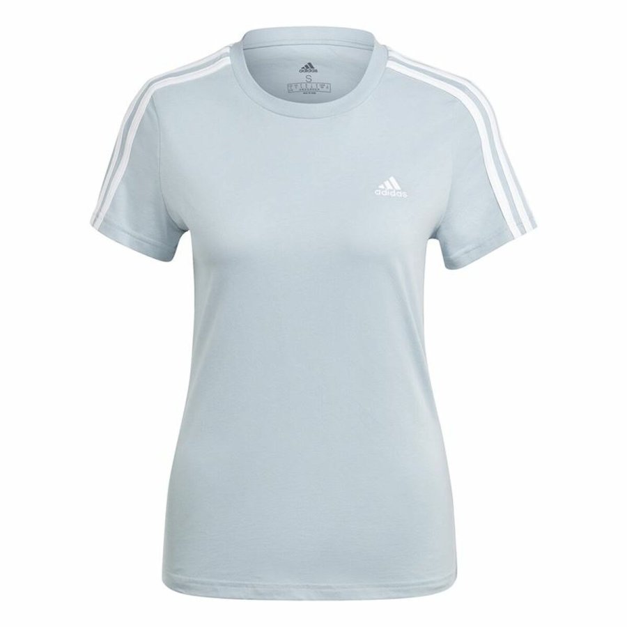 Kortrmet T-shirt til Kvinder Adidas 3S (S) #1