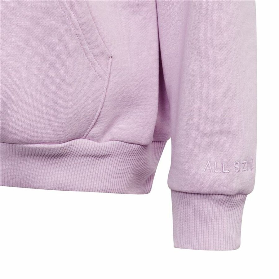 Sweatshirt med htte til piger Adidas All Szn Hd Pink #5