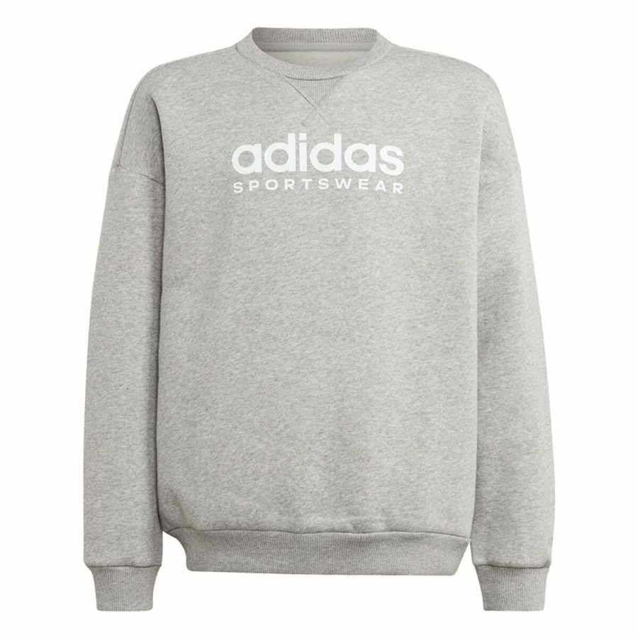 Sweatshirt uden h�tte til piger Adidas All Szn Crew Gr� #1
