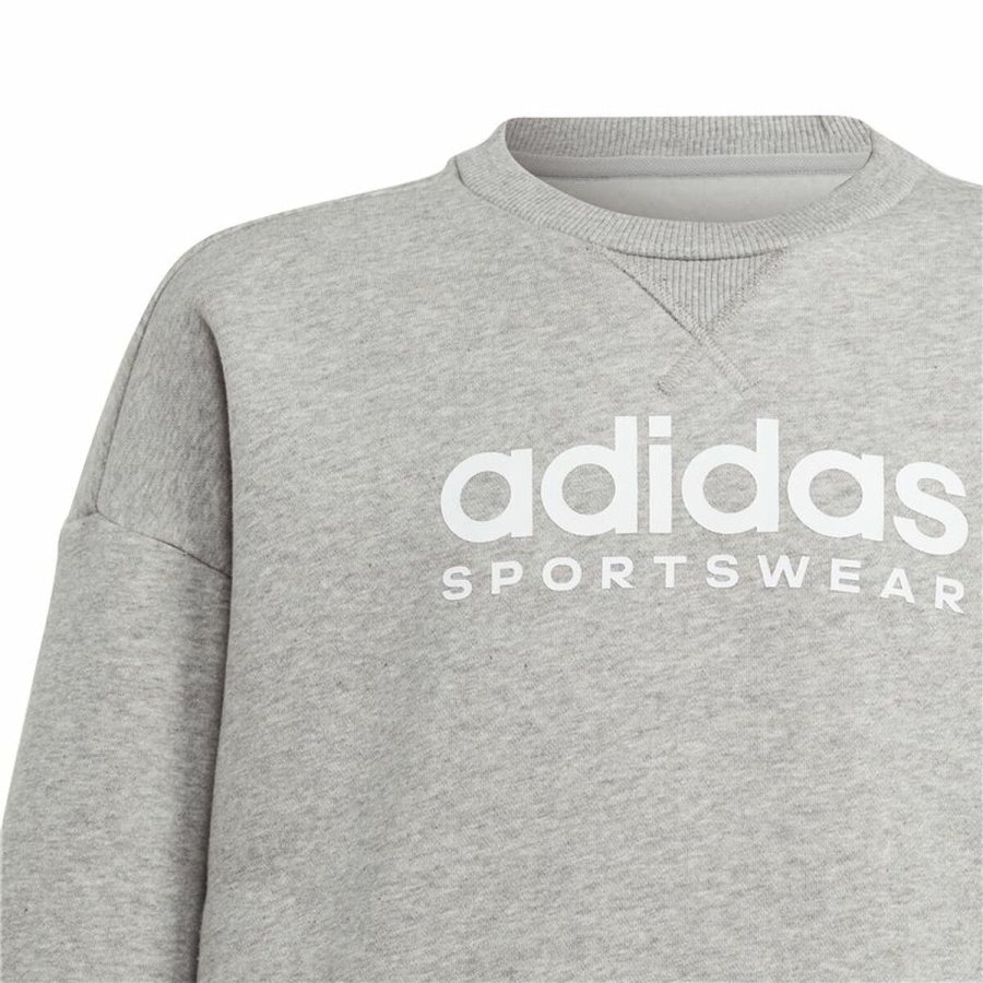Sweatshirt uden h�tte til piger Adidas All Szn Crew Gr� #3