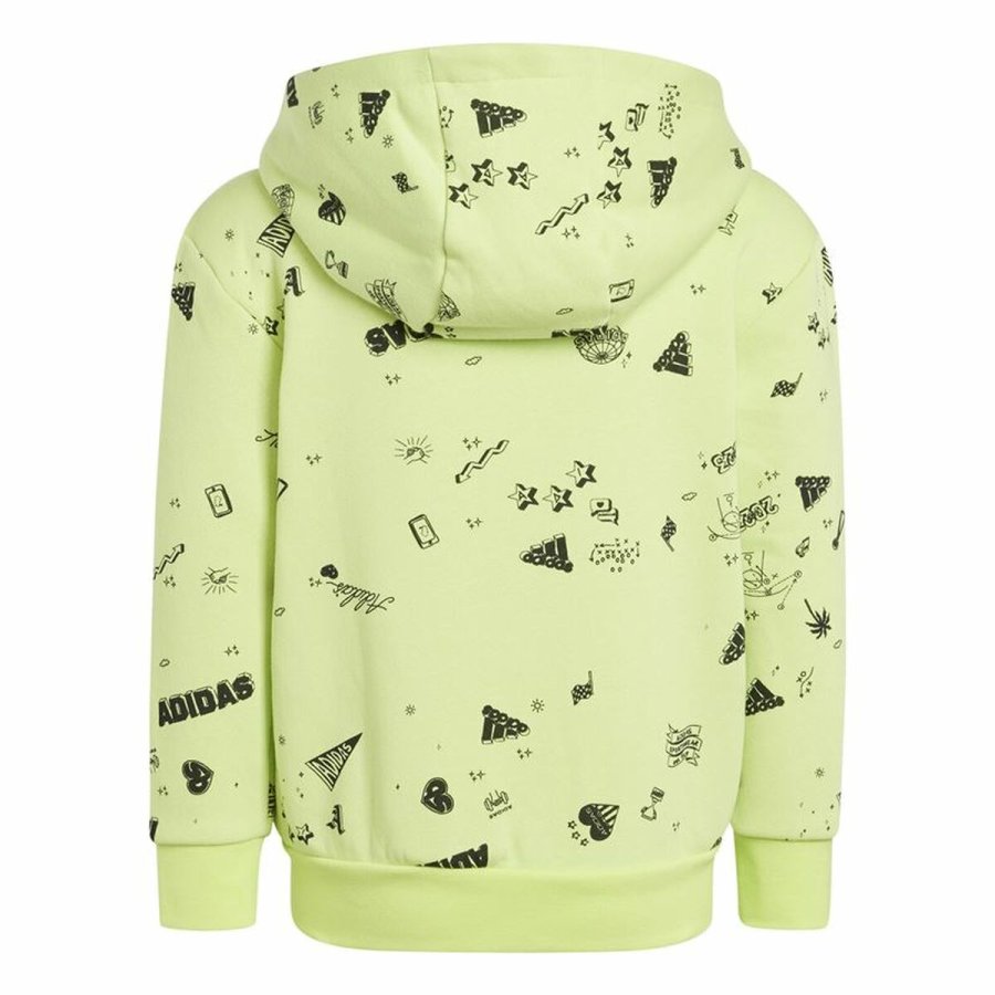 Trningsdragt til brn Adidas Lk Bluv Q3 Grn 2 Dele #3