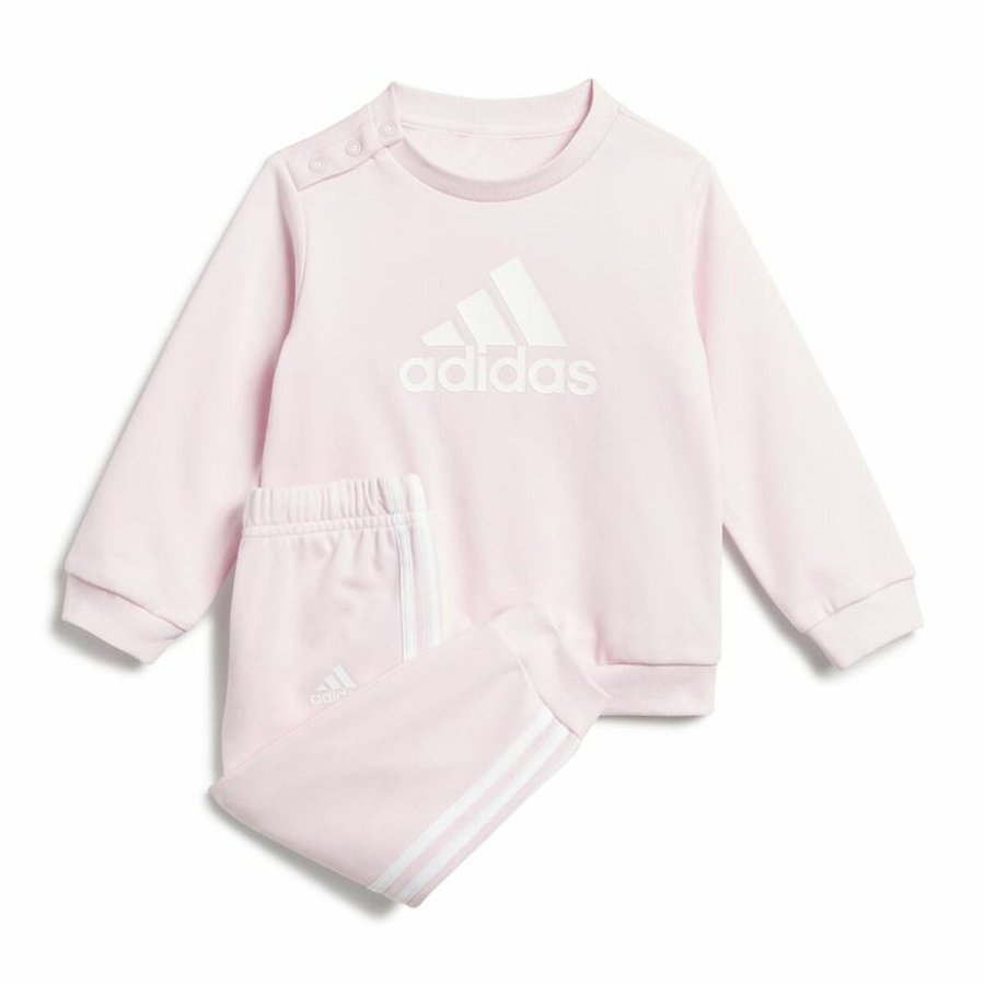 Trningsdragt til brn Adidas I Bos Jog Ft Pink #1