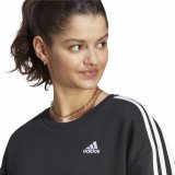 Sweaters uden Htte til Kvinder Adidas 3S Fl Os Swt Sort L/XL #4