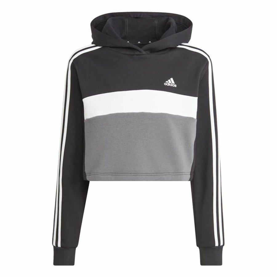 Trningsdragt til kvinder Adidas Tiberio 3- Stripes Colorblock Sort Gr #2