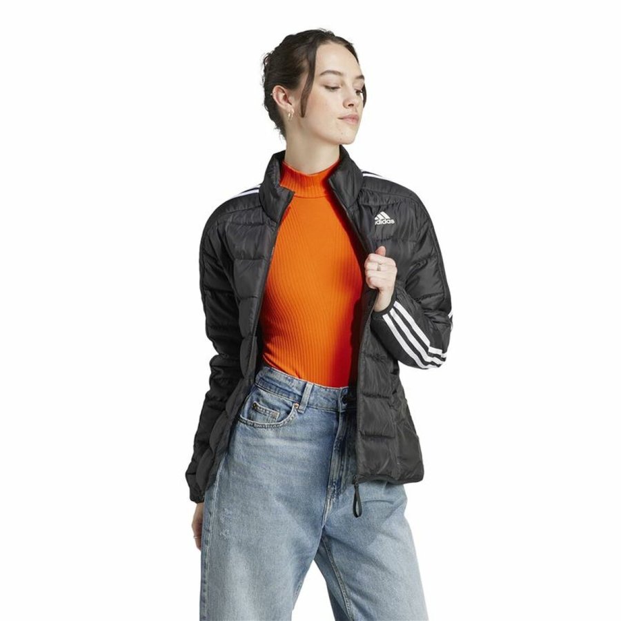 Sportsjakke til damer Adidas Essentials Sort #4