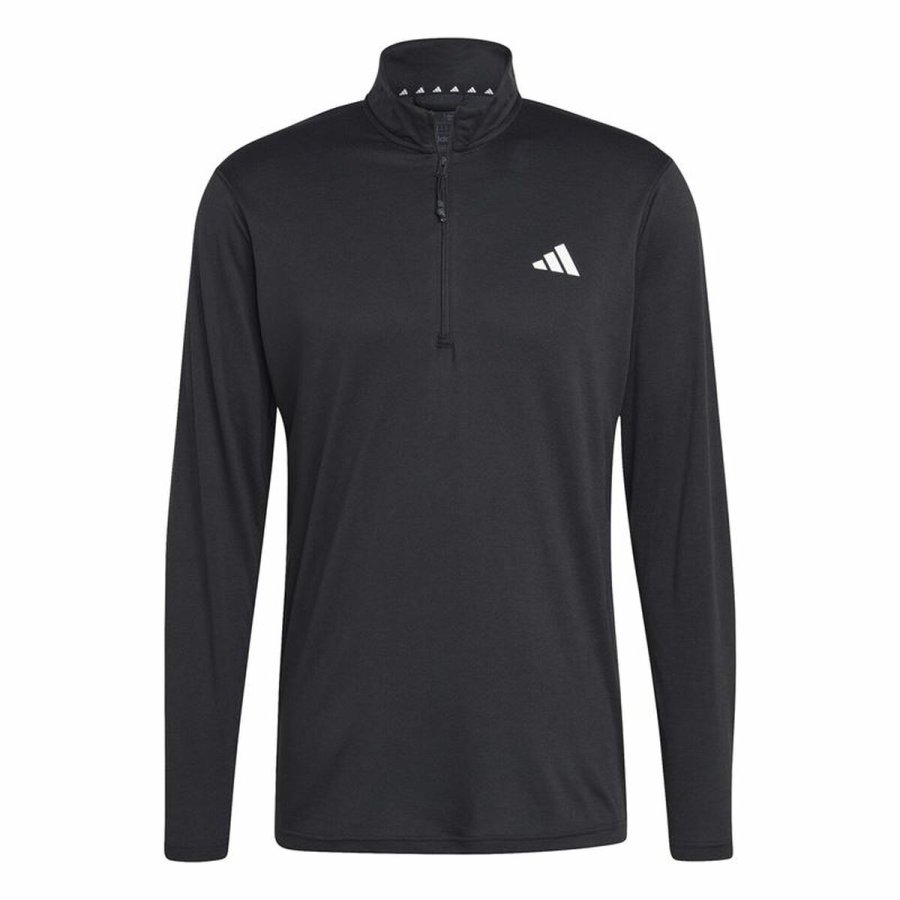 Trning sweatshirt til voksne Adidas Tr-Es+ 1I4Zip Sort #1