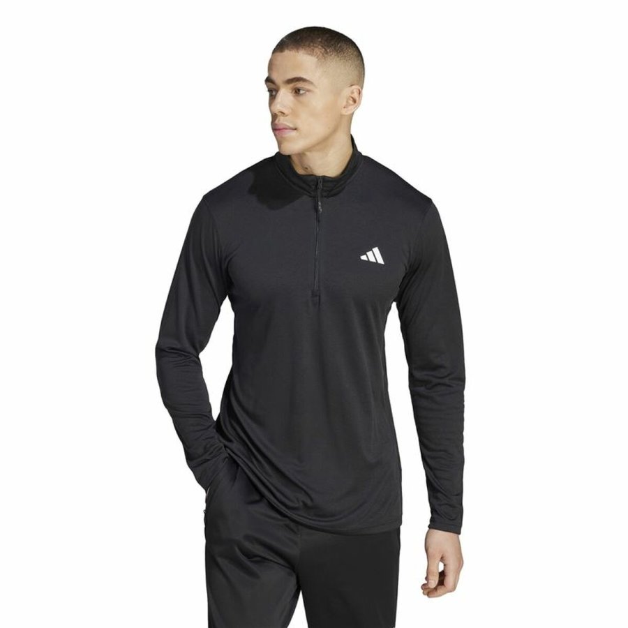 Trning sweatshirt til voksne Adidas Tr-Es+ 1I4Zip Sort #2