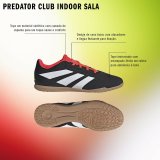 Indendrs fodboldstvler til voksne Adidas Sala Predator Club In Sort #3