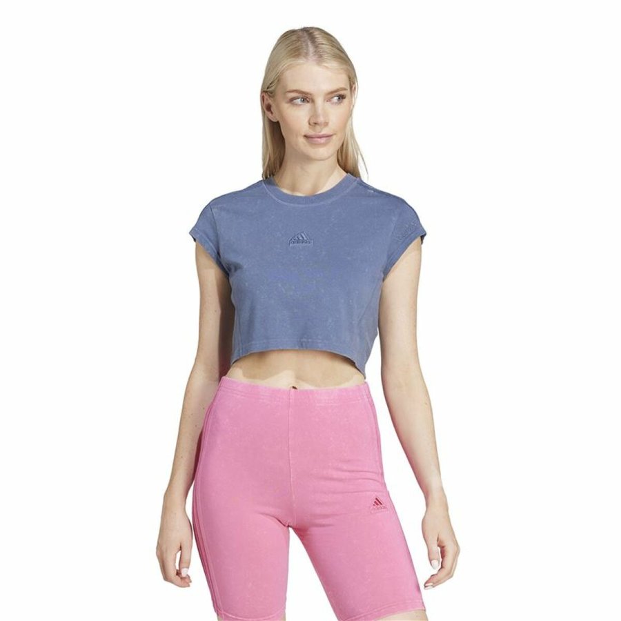 Kortrmet T-shirt til Kvinder Adidas All Szn (XS) #2