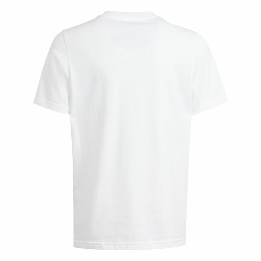 Kortrmet T-shirt til Brn Adidas B Camo Lin Hvid #2