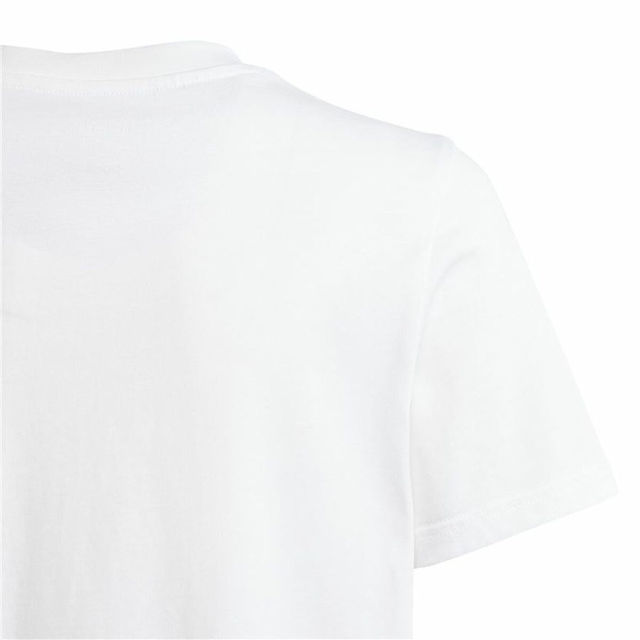 Kortrmet T-shirt til Brn Adidas B Camo Lin Hvid #3