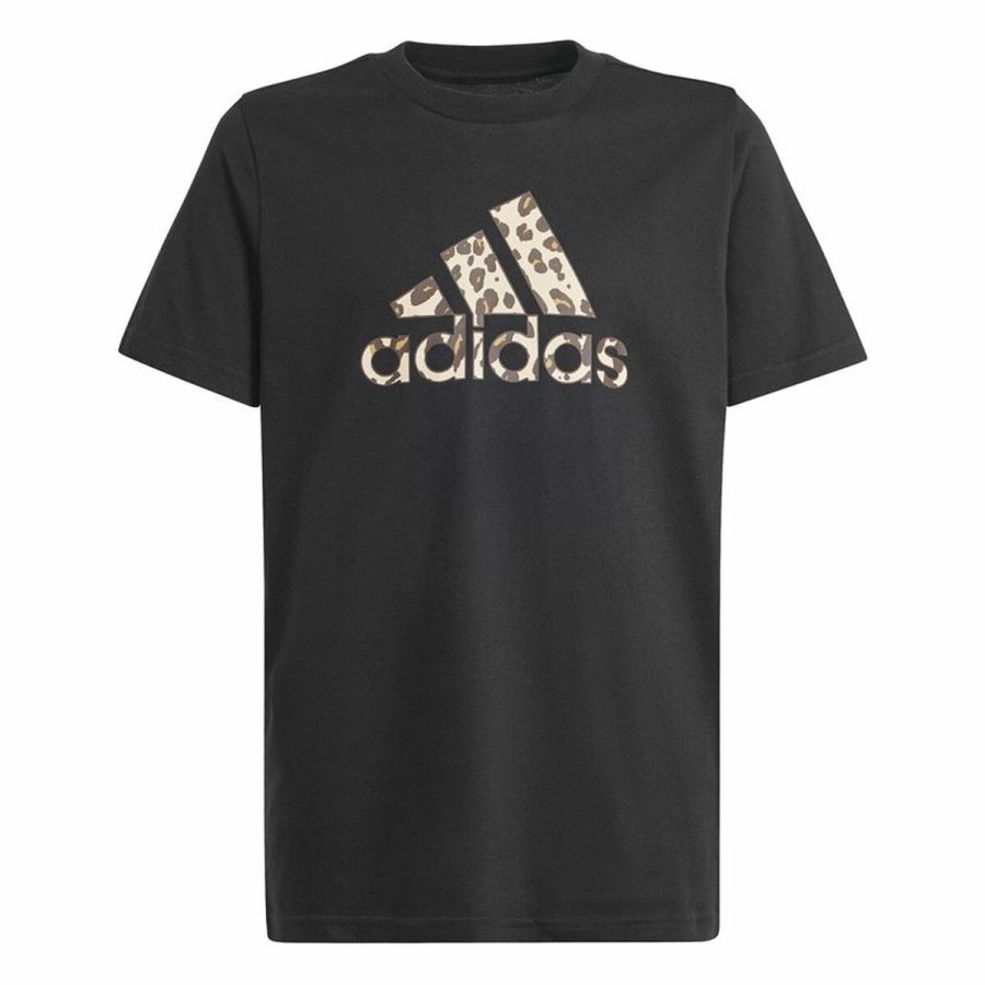 B�rne Kort�rmet T-shirt Adidas Animal Sort #1