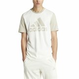 Kort�rmet T-shirt til M�nd Adidas Big Logo Single Beige #4