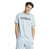 Kort�rmet T-shirt til M�nd Adidas Lin Sj Lysebl� #2