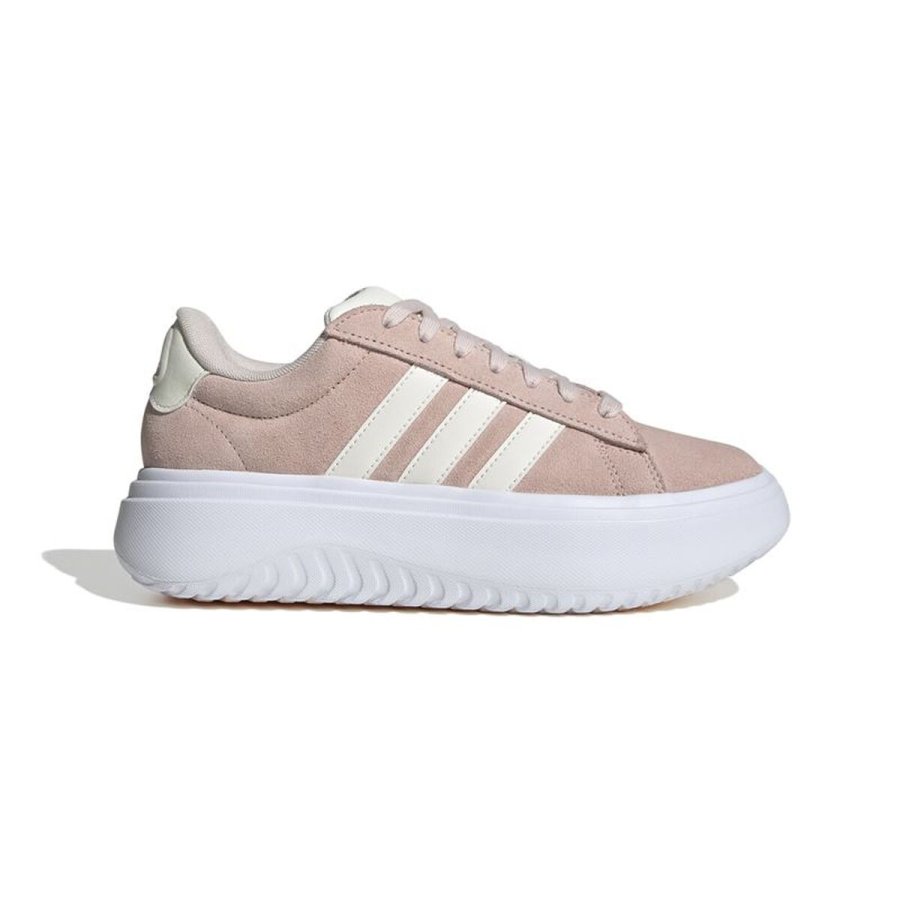 Kvinde Casual Sneakers Adidas Grand Court Platform Suede Lyser�d #1