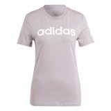 Kortrmet T-shirt til Kvinder Adidas Linear (XS) #1