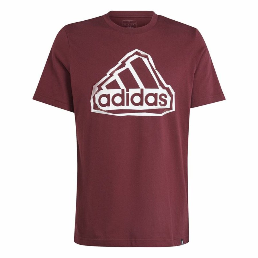 Kortrmet T-shirt til Mnd Adidas Fld Bos Brun Rdbrun #1
