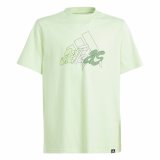 Kortrmet T-shirt Adidas Table Illustrated Lysegrn #1