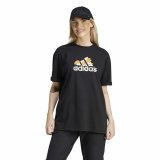Kortrmet T-shirt til Kvinder Adidas Flower Pack Bos Sort #2
