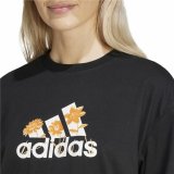 Kortrmet T-shirt til Kvinder Adidas Flower Pack Bos Sort #5