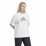 Kortrmet T-shirt til Kvinder Adidas Flower Badge of Sports Gt #5