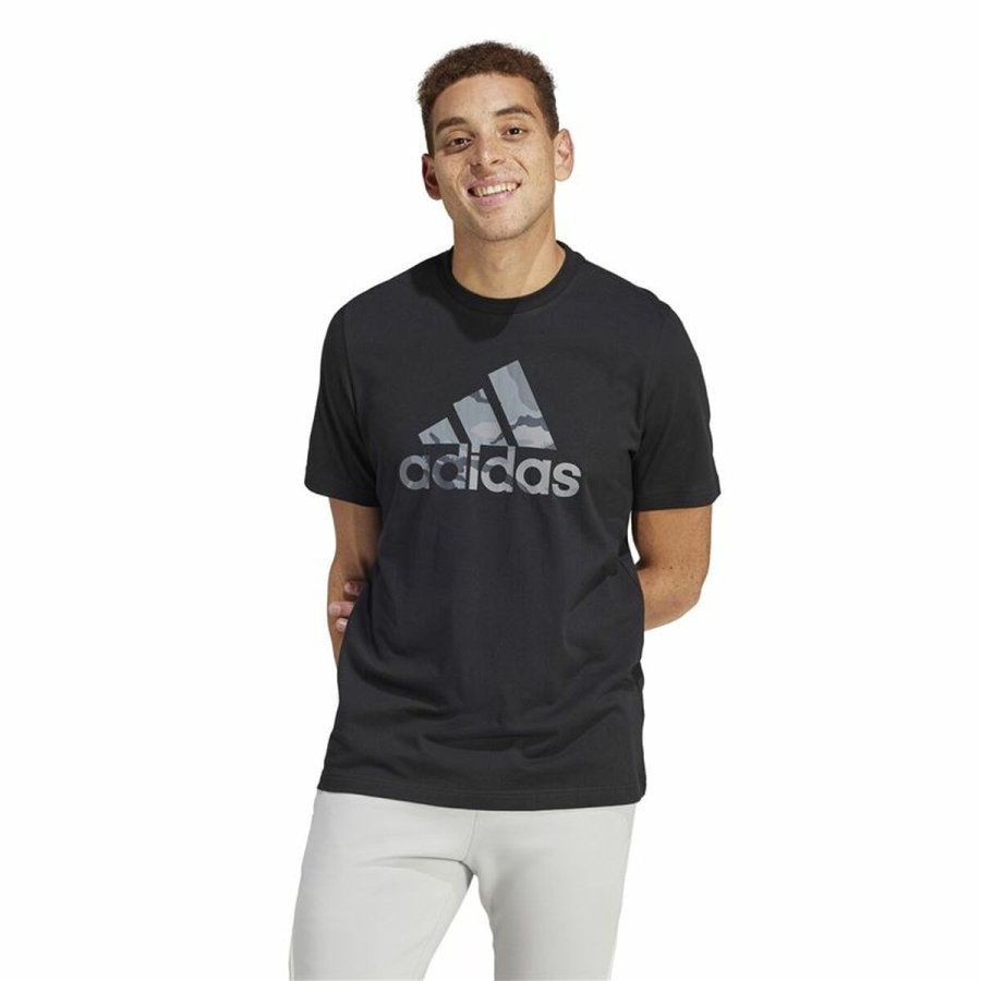 Kortrmet T-shirt til Mnd Adidas Camo G 1 Sort #2