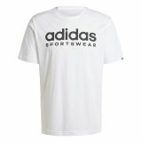 Kortrmet T-shirt til Mnd Adidas Spw Hvid #1