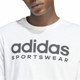 Kortrmet T-shirt til Mnd Adidas Spw Hvid #4
