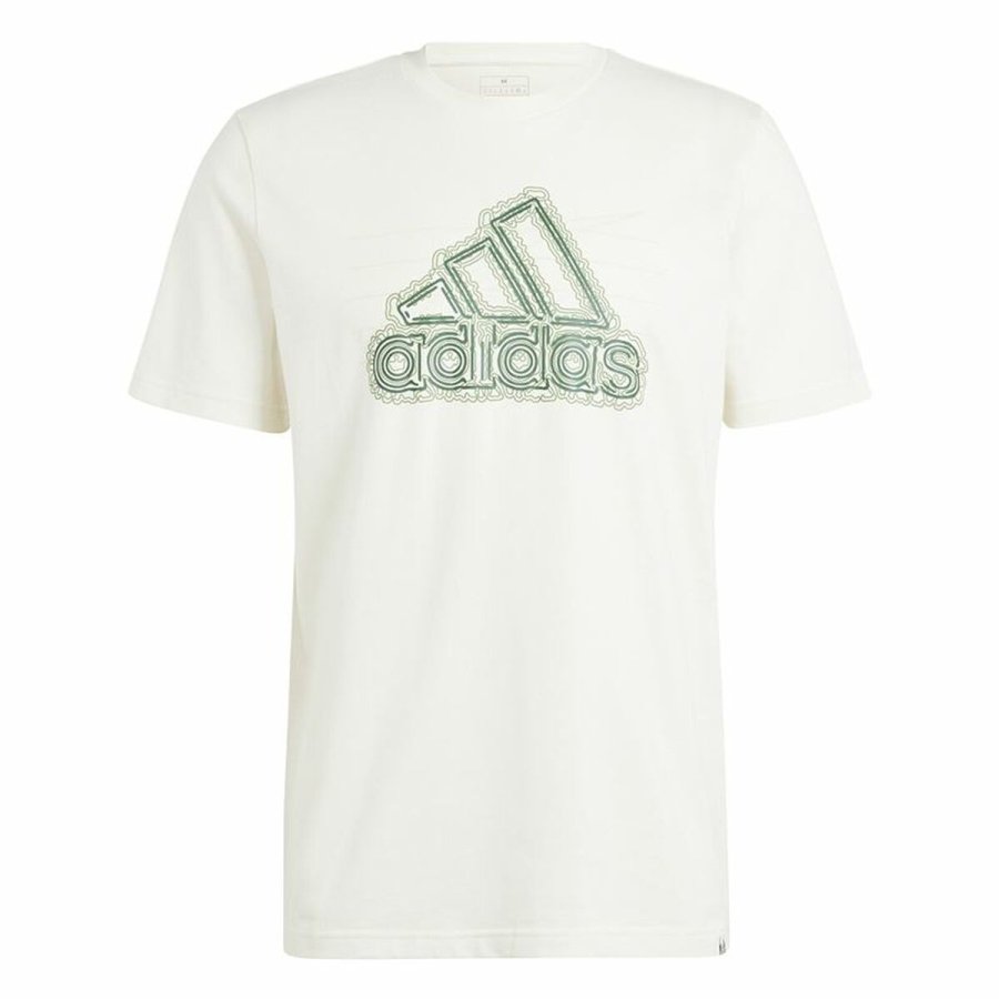 Kort�rmet T-shirt til M�nd Adidas Growth Bos Hvid #2
