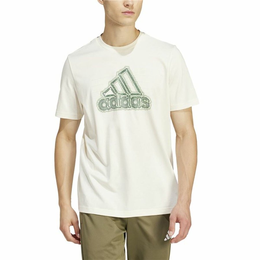 Kort�rmet T-shirt til M�nd Adidas Growth Bos Hvid #4
