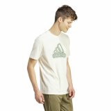 Kort�rmet T-shirt til M�nd Adidas Growth Bos Hvid #6
