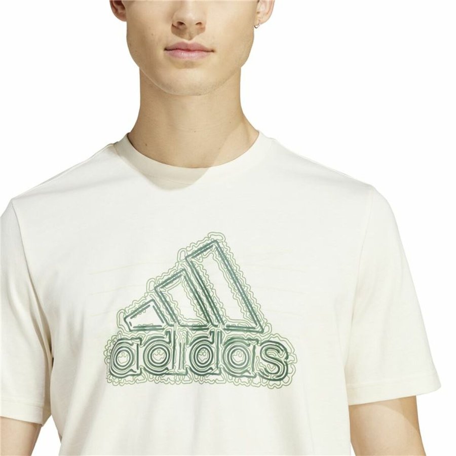 Kort�rmet T-shirt til M�nd Adidas Growth Bos Hvid #7