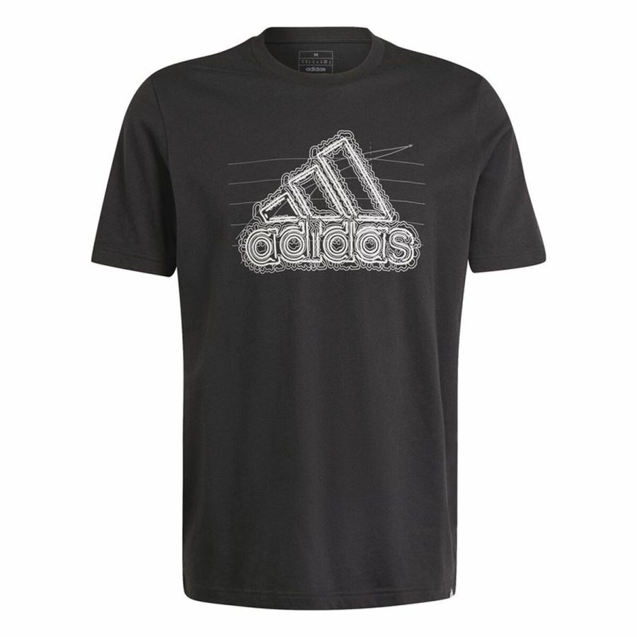 Kort�rmet T-shirt til M�nd Adidas Growth Bos Sort #1
