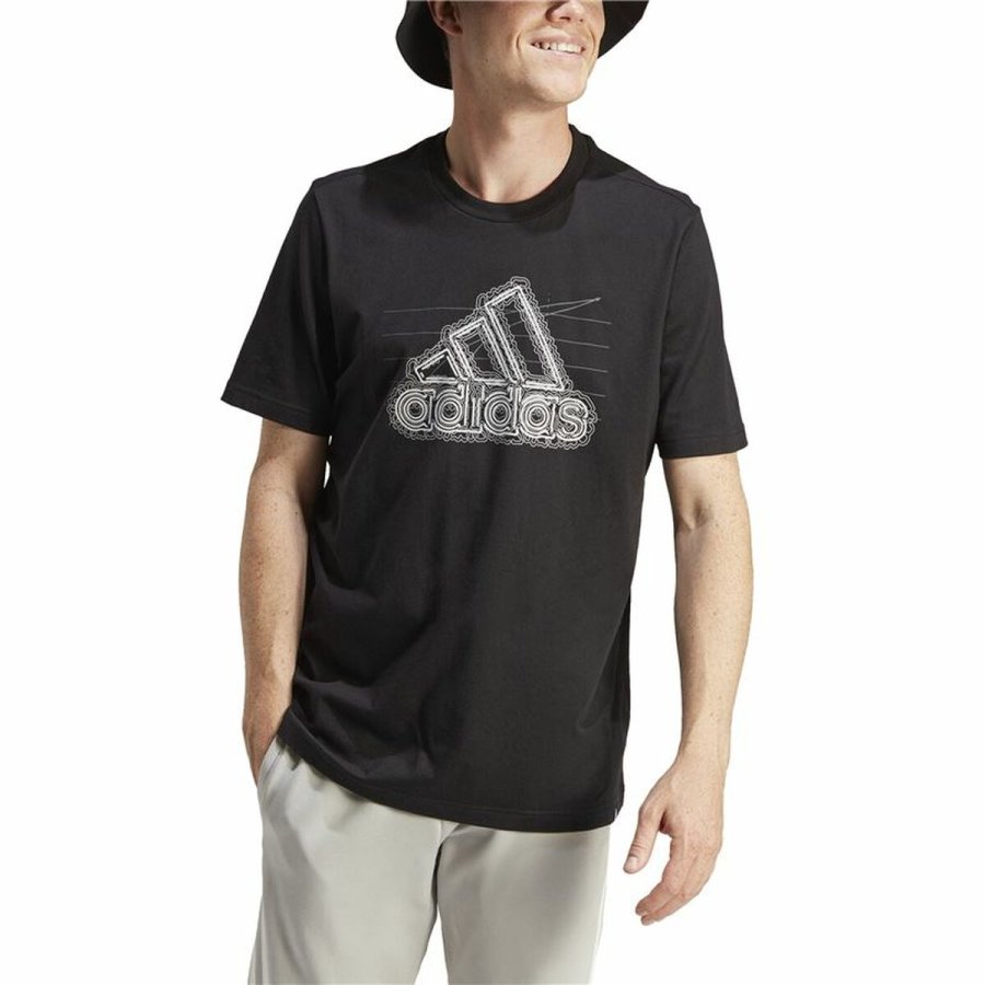 Kort�rmet T-shirt til M�nd Adidas Growth Bos Sort #4